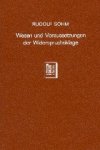 Sohm, Rudolf. - Wesen und Voraussetzungen der Widerspruchsklage.