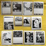 Beardsley, Aubrey - 12x verschillende ex-libris van kunstenaar Aubrey Beardsley