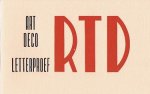 RONNER, DICK - Art Deco Letterproef. Ark Reeks 2 [ gedrukt van 3 soorten houten letters ]