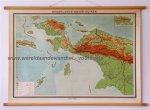  - Schoolkaart / wandkaart van Nederlands-Nieuw-Guinea