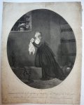 Venzo, C. (fl. 1790-1800) after Brehan, Marquise de (fl. 1780-1790) - Engraving/Gravure: Marie Antoinette, late queen of France, in the prison of the Conciergerie at Paris, during the interval between her sentence and execution.