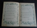 Uit de verzameling van J. van Nloten. - Draai het  wieltje nog eens om. Bundeling van 5 kinderboekjes met om en om  40 Chromolith1o,s met op de achterkant een versje zonder illustratie.