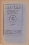 Vestdijk, J. Slauerhoff e.a., S. - Helikon. Maandschrift voor Poëzie. Jaargang 2, nr 5. Vestdijk, J. Slauerhoff e.a., S. - Helikon. Maandschrift voor Poëzie. Jaargang 2, nr 5.