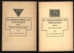Marie Johanna van Heerdt-Kolff - De dierenwereld op postzegels ( deel 1: Koralen schelpdieren insecten vischen reptielen vogels + Deel 2: Zoogdieren