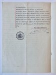 JEBBING, HOUILLIER - [Will 1947] Eigentijds afschrift van het testament van Willem Jebbing te Amersfoort, d.d. 1947, waarbij hij zijn huishoudster Marie Catharine Antoinette Houillier, wed. Jan Koudijs, tot erfgename benoemt. Getypt, 2 p.