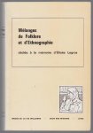 Élisée Legros - Melanges de folklore et d'ethnographie : dédiés à la mémoire d'Elisée Legros