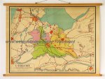 Van Hees, G. en De Looff, H.P. - Schoolkaart / wandkaart van Utrecht