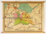 Van Hees, G. en De Looff, H.P. - Schoolkaart / wandkaart van Utrecht