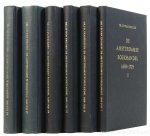 EEGHEN, I.H. VAN - De Amsterdamse boekhandel 1680 - 1725. Compleet. 5 delen in 6 banden.