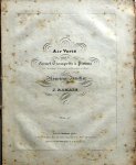 Ramain, J.: - Air varié pour le cornet trompette à pistons avec accompagt. d`orchestre, d`harmonie ou piano [op. 8]