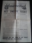 Krant NSB - 't Werkende Volk, Strijdblad voor de Nationaal-Socialistische Beweging in Amsterdam
