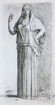 Perrier, François (1594-1649) - [Antique print, etching/ets, Rome] Hestia Giustiniani ['Segmenta nobilium signorum et statuarum.'], published 1638.