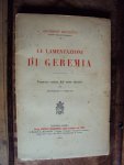 Ricciotti, Giuseppe - Le lamentazioni di Geremia Ricciotti, Giuseppe - Le lamentazioni di Geremia