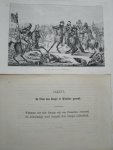 antique print (prent) - De prins van Oranje te Waterloo gewond.