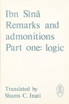 Ibn, Sina - Remarks and Admonitions, Part one: Logic. Translation: Shams C. Inati