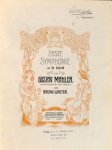 Mahler, Gustav: - Erste Symphonie in D Dur. Klavierauszug zu vier Händen von Bruno Walter
