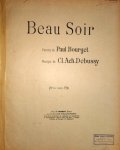 Debussy, C.: - Beau Soir. Paroles de Paul Bourget