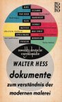 Hess, Walter - Dokumente zum verständnis der modernen Malerei