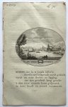 Van Ollefen, L./De Nederlandse stad- en dorpsbeschrijver (1749-1816). - [Original city view and text, antique print] De stad Muiden, engraving made by Anna Catharina Brouwer, 1 p.