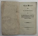NN - - Ein Wort uber die Beschuldigung daß die Revolutionen durch die Reformation Luthers erzeugt worden seyen