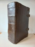 Biblia - Biblia-Statenbijbel 1718 met koperen sloten en gravures
