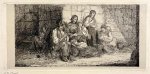 Jacobus Ludovicus Cornet (1815-1882) - [Antique print, etching] A family of Romani (een Roma familie), published 1853, 1 p.