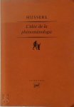 Edmund Husserl - L'idée de la phénoménologie