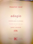 Ravel, Maurice: - Adagio du concerto piano et orchestre. Transcription pour piano à deux mains par gustave samazeuilh