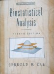 Zar, Jerrold H - Biostatistical Analysis