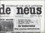 Redactie - collectief - Antwerpse stadskrant DE NEUS, maandblad  1980 -1982. Sint- Andries kwartier.