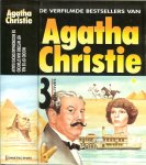Christie, Agatha .. Vertaald door L.M.A. Vuerhard - Drietectives .. Moord op de nijl .. Het mysterie van sittaford .. De moordenaar droeg blauw  ..De verfilmde bestsellers van Agatha Christie
