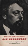 Speenhoff, J.H. - De beste gedichten van J.H. Speenhoff. Verzameld en ingeleid door J. Greshoff