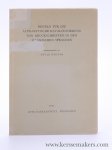 Wagner, Ewald. - Regeln für die Alphabetische Katalogisierung von Druckschriften in den Islamischen Sprachen (arabisch, persisch, türkisch).