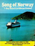 Royal Caribbean Cruises - Brochure Song of Norway cruise 1976