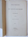 [Overdruk uit De Gids on Vroonvisscherij] - Eenige bedenkingen over De Vroonvisschij van Leiden, Amserdam P.N. van Kampen 1858, 40 pp.