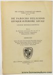 Gonzalez, Francisco. - De parocho religioso eiusque superiore locali (Studium Historico-Canonicum). Dissertatio.