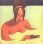 Mattotti, Lorenzo en Pieter van den Oudheusden (foreword) - Lorenzo Mattotti, Segni E Colori, 103 pag. linnen hardcover, tekst in het italiaans en engels, luxe editie in beperkte oplage  incl. 3 losse prenten waarvan 1 gesigneerd, boek komt in een cassete, boek in gave staat, cassette lichte gebruikssporen