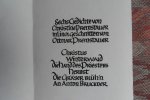 Premstaller, Christine. - Sechs Gedichte von Christine Premstaller in Linol Geschnitten von Ottmar Premstaller. [ Beperkte oplage, maar geen oplage vermeld].