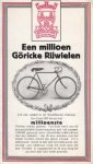 GÖRICKE RIJWIELEN - Een millioen Göricke Rijwielen. (Folder).