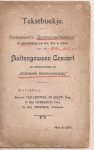  - Tekstboekje. Shakespeare's "Sommernachtstraum"  als Declamatorium met Soli, Koor en Orkest. Buitengewoon Concert tot instandhouding der "Arnhemsche Orkestvereeniging."