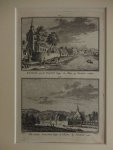Namen. - Kapelle aan de Plante langs de Maas op Namen ziende/ De Abdy Salsine langs de Sambre by Namen, 1740.