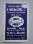 N.n.. - Laminoirs et platineries A. Nagelmackers & Cie. Escoupes et pelles en acier martelé ou estampé. Scoops and shovels from stamped or solid hammered steel.