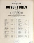 Rossini, G.: - Ouverture de Tancredi de Rossini. Arrangée à 4 mains par R. de Vilbac (Collection des ouvertures arrangées pour le piano à quatre mains. No. 36)