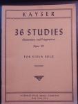 Kayser  (Vieland) - 36 Studies (elementary and progressive) op.20