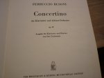 Busoni; Ferruccio (1866–1924) - Concertino op. 48; Uitgave voor Klarinet en piano van Otto Taubmann