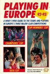 HAMMOND, MIKE - Playing in Europe 92-93 HAMMOND, MIKE - Playing in Europe 92-93