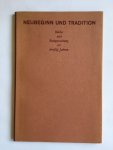 Bunke, Horst - Neubeginn und tradition; Bücher und buchgestaltung vor Dreißig jahren