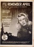 Carless, Dorothy: - [I`ll remember April] boys] I`ll remember April by Don Raye, Gene de Paul & Pat Johnston. From the picture