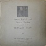 Shaw, Bernard - 78 RPM-record. Spoken English and Broken English.
