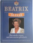 Herenius Kamstra Ans - Beatrix koningin der Nederlanden 50 jaar Een sterke vrouw met een warme glimlach Groot fotoalbum met een levensbeschrijving met krantenknipsels